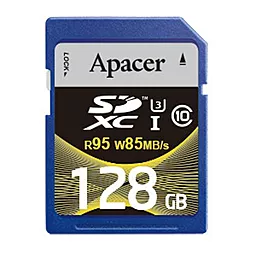 Карта памяти Apacer SDXC 128GB Class 10 UHS-I U3 (AP128GSDXC10U4-R) - фото Карта памяти Apacer SDXC 128GB Class 10 UHS-I U3 (AP128GSDXC10U4-R)