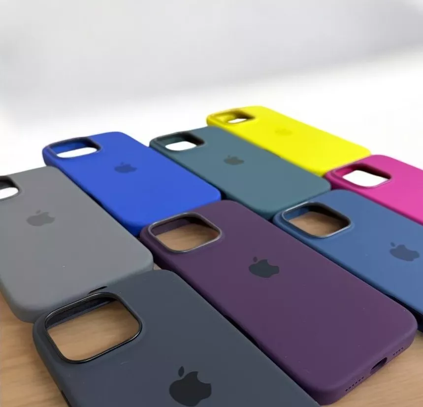 Чехол Silicone Case Full with MagSafe для Apple iPhone 16 Plus Stone Gray - фото 5