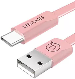 Кабель Usams USB-A - Type-C 12w 2.4a 1.2м cable Pink (US-SJ200) - фото Кабель Usams USB-A - Type-C 12w 2.4a 1.2м cable Pink (US-SJ200)