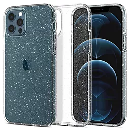 Чехол Spigen Liquid Crystal Glitter Apple iPhone 12, iPhone Pro Crystal Quartz (ACS01698)