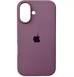 Чехол Silicone Case Full для Apple iPhone 16 Taro Purple - фото Чехол Silicone Case Full для Apple iPhone 16 Taro Purple