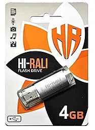 Флешка Hi-Rali 4GB Rocket Series USB 2.0 (HI-4GBVCSL) Silver - фото Флешка Hi-Rali 4GB Rocket Series USB 2.0 (HI-4GBVCSL) Silver