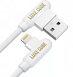 Кабель Luxe Cube USB-A - Lightning 10w 1м cable White (8886668686129) - фото Кабель Luxe Cube USB-A - Lightning 10w 1м cable White (8886668686129)