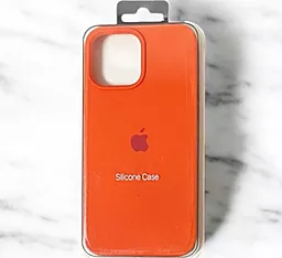 Чохол Silicone Case Full для Apple iPhone 14 Pro Max Orange - мініатюра 2 Чохол Silicone Case Full для Apple iPhone 14 Pro Max Orange - мініатюра 2