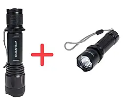 Ліхтарик акумуляторний Quantum Techno 10W LED + подарунок QM-FL1043 (1x18650) (QM-FL1010-CB-PR1) - фото Ліхтарик акумуляторний Quantum Techno 10W LED + подарунок QM-FL1043 (1x18650) (QM-FL1010-CB-PR1)