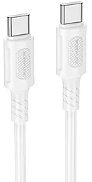 Кабель Borofone BX111 USB Type-C - Type-C 60w 3a 1м PD cable White - фото Кабель Borofone BX111 USB Type-C - Type-C 60w 3a 1м PD cable White
