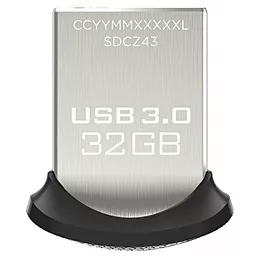 Флешка SanDisk 32GB Ultra Fit USB 3.0 (SDCZ43-032G-GAM46) Black/Gray