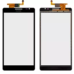 Сенсор (тачскрин) Huawei Ascend Mate MT1-U06 Black - фото Сенсор (тачскрин) Huawei Ascend Mate MT1-U06 Black