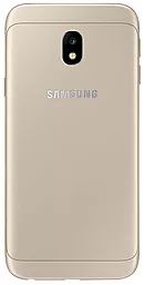 Задняя крышка корпуса Samsung Galaxy J3 2017 J330F со стеклом камеры Original Gold