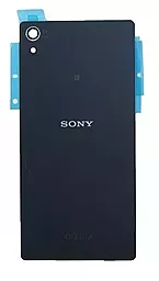 Задняя крышка корпуса Sony Xperia Z2 D6503 / D6502 со стеклом камеры  Black