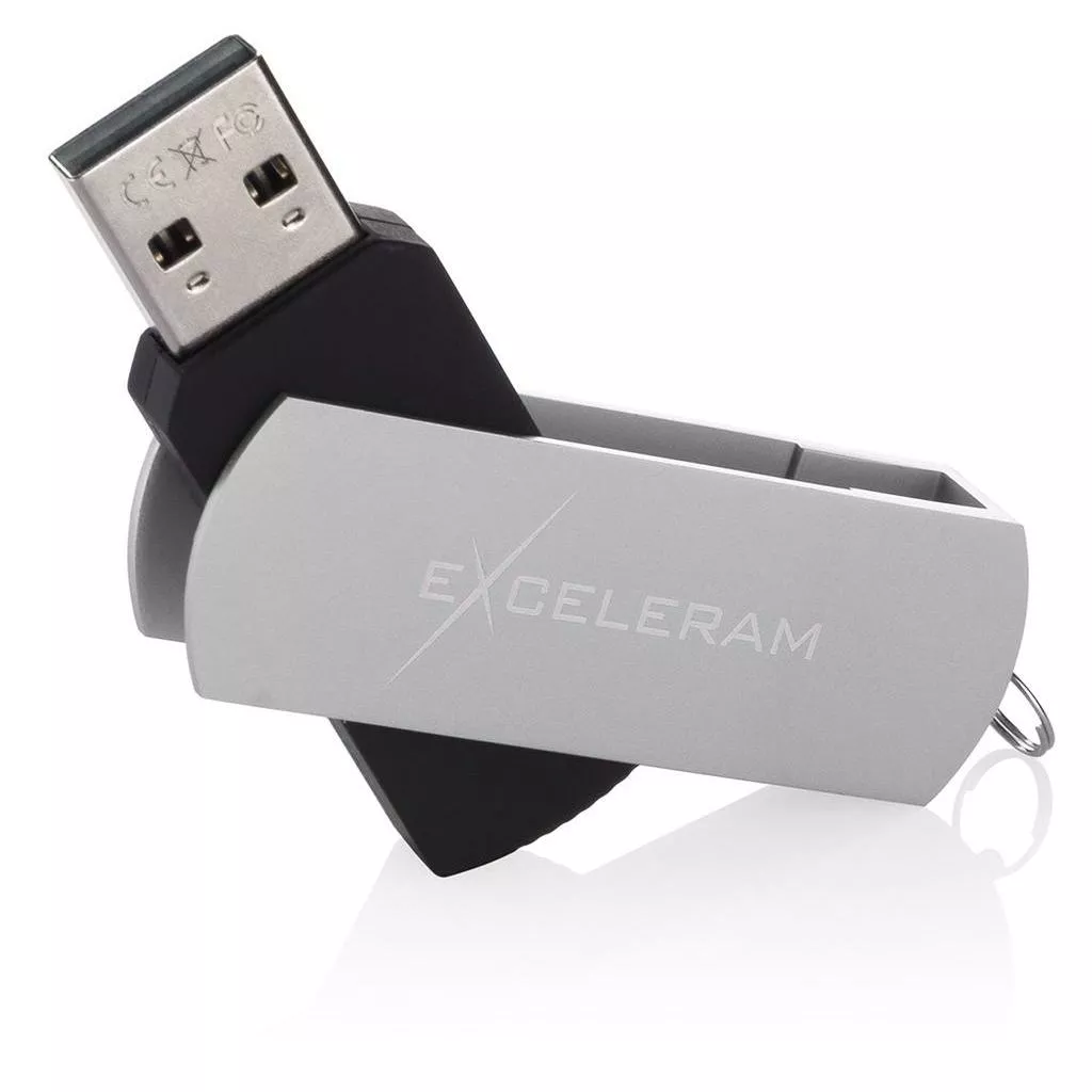 Флешка Exceleram 32GB P2 Series USB 2.0 (EXP2U2SIB32) Silver - фото 2