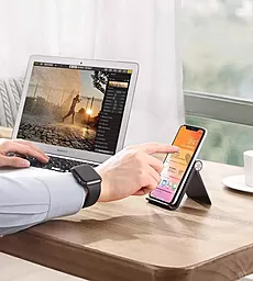 Настільнтий тримач Ugreen LP106 Adjustable Portable Stand Multi-Angle Black - мініатюра 5