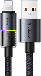 Кабель McDodo USB-A - Lightning 12w 3a 1.2m Cable with 7 Colorful Lights Black (CA-8170) - фото Кабель McDodo USB-A - Lightning 12w 3a 1.2m Cable with 7 Colorful Lights Black (CA-8170)