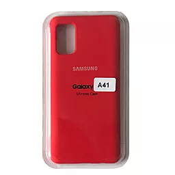 Чехол Epik Silicone Case Full для Samsung Galaxy A41 A415 (2020)  Red