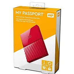 Внешний жесткий диск Western Digital 2Tb My Passport 2.0Tb 2.5"(WDBS4B0020BRD-WESN) Red - миниатюра 4