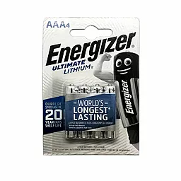 Батарейки Energizer AAA / FR03 Ultimate Litium 4шт - фото Батарейки Energizer AAA / FR03 Ultimate Litium 4шт