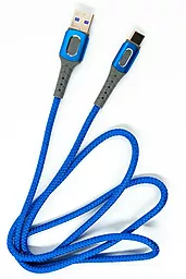Кабель Dengos USB-A - Type-C 12w 2.4a 1м cable Blue (NTK-TC-LP-Blue) - фото Кабель Dengos USB-A - Type-C 12w 2.4a 1м cable Blue (NTK-TC-LP-Blue)