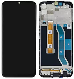 Дисплей Realme Narzo 30A с тачскрином и рамкой, Black