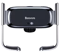 Держатель с автозажимом Baseus Mini Electric Car Holder Silver (SUHW01-0S) - фото Держатель с автозажимом Baseus Mini Electric Car Holder Silver (SUHW01-0S)