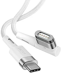 Кабель USB Baseus Zinc Magnetic Charging Apple 60W 2M USB Type-C to MagSafe 1 L-shaped Port  White (CATXC-W02) - миниатюра 2