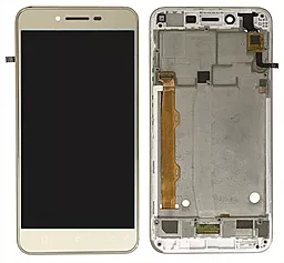 Дисплей Lenovo Lemon 3, K5 Plus (A6020a46) с тачскрином и рамкой, оригинал, Gold - фото Дисплей Lenovo Lemon 3, K5 Plus (A6020a46) с тачскрином и рамкой, оригинал, Gold