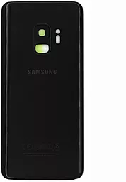 Задняя крышка корпуса Samsung Galaxy S9 G960F со стеклом камеры Midnight Black