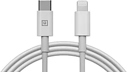 Кабель REAL-EL USB Type-C - Lightning 20w 3a 1м PD сable White (EL123500057) - фото Кабель REAL-EL USB Type-C - Lightning 20w 3a 1м PD сable White (EL123500057)