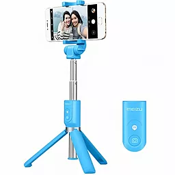 Монопод-трипод для селфі Meizu Bluetooth Selfie Stick Blue - мініатюра 2