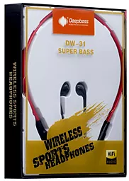 Навушники DeepBass DW-31 Red - мініатюра 2