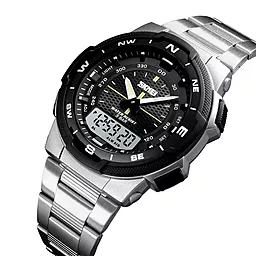 Часы наручные SKMEI 1370SI Silver - миниатюра 2 Часы наручные SKMEI 1370SI Silver - миниатюра 2