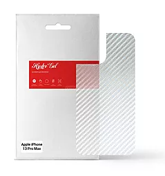 Гидрогелевая пленка ArmorStandart на заднюю панель для Apple iPhone 13 Pro Max Carbone Silver (ARM61065) - фото Гидрогелевая пленка ArmorStandart на заднюю панель для Apple iPhone 13 Pro Max Carbone Silver (ARM61065)