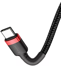 Кабель Baseus Cafule USB Type-C - Type-C 60w 3a 2м PD cable Black/Red (CATKLF-H91) - миниатюра 6 Кабель Baseus Cafule USB Type-C - Type-C 60w 3a 2м PD cable Black/Red (CATKLF-H91) - миниатюра 6