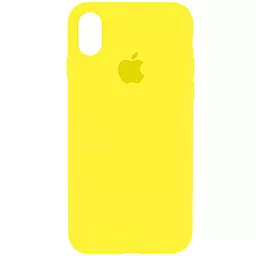 Чехол Silicone Case Full для Apple iPhone XR Neon Yellow