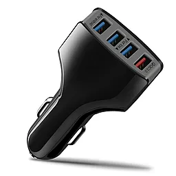 Автомобильное зарядное устройство XoKo 35w QC3.0 4xUSB-A ports car charger black (CQC-400-BK) - фото Автомобильное зарядное устройство XoKo 35w QC3.0 4xUSB-A ports car charger black (CQC-400-BK)