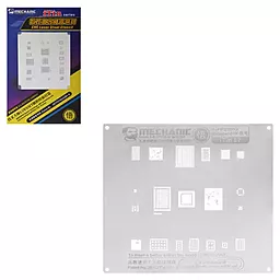 BGA трафарет (для реболлинга) Mechanic iTin 17 для Apple iPhone 8 / 8 Plus / X baseband RF - фото BGA трафарет (для реболлинга) Mechanic iTin 17 для Apple iPhone 8 / 8 Plus / X baseband RF