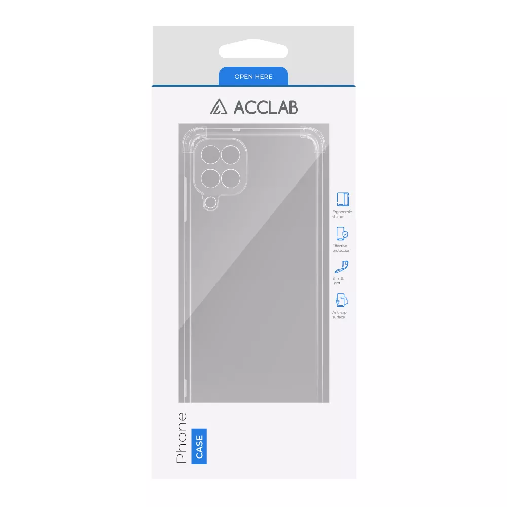 Чехол ACCLAB Shockproof для Samsung Galaxy A12 Transparent - фото 2