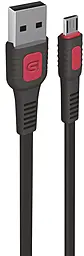 ArmorStandart AR15 UBS-A - micro USB 12w 2.4a 1м cable Black (ARM59535) - фото ArmorStandart AR15 UBS-A - micro USB 12w 2.4a 1м cable Black (ARM59535)