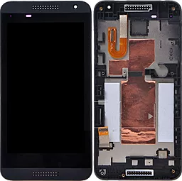 Дисплей HTC Desire 610 с тачскрином и рамкой, Black - фото Дисплей HTC Desire 610 с тачскрином и рамкой, Black