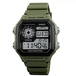 Часы наручные SKMEI 1299AG Army Green - фото Часы наручные SKMEI 1299AG Army Green