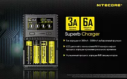 Зарядний пристрій Nitecore SC4 з LED дисплеєм - мініатюра 24