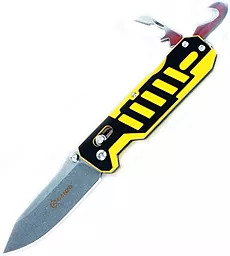Нож Ganzo G735-YB Black-yellow - фото Нож Ganzo G735-YB Black-yellow