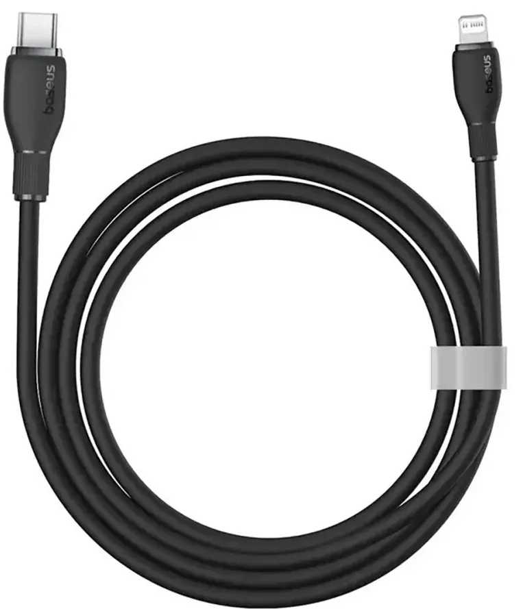 Кабель Baseus Pudding Series USB Type-C - Lightning 20w 3a 2м PD сable Black (P10355701111-01) - фото 2