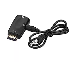 Видео переходник (адаптер) PowerPlant HDMI - VGA+Audio с аудио кабелем 0.5м (CA910267) - миниатюра 4