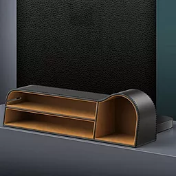 Автомобильный органайзер між сидіннями Baseus Elegant Car Storage Box Black (CRCWH-01) - мініатюра 4