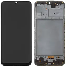 Дисплей Samsung Galaxy M21s M217 с тачскрином и рамкой, (OLED), Black