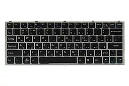 Клавиатура для ноутбука Sony YB YA серый фрейм (KB311934) PowerPlant черная