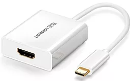Видеокабель Ugreen USB3.1 Type-C - HDMI v1.4 4k 30hz 0.15m white (40273)