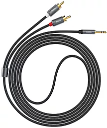Аудио кабель Hoco UPA10 Aux mini Jack 3.5 mm - 2хRCA M/M Cable 1.5 м black - миниатюра 3
