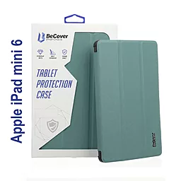 Чехол для планшета BeCover Soft Edge с креплением Apple Pencil для Apple iPad mini 6 2021 Green (706805) - фото Чехол для планшета BeCover Soft Edge с креплением Apple Pencil для Apple iPad mini 6 2021 Green (706805)