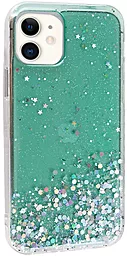 Чехол Epik Star Glitter Apple iPhone 11 Clear/Mint